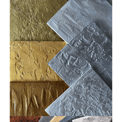 ポリマーセメント内装仕上げ材 クリエイティブアートウォール ゴールド/シルバーシリーズ-有限会社宮国工業