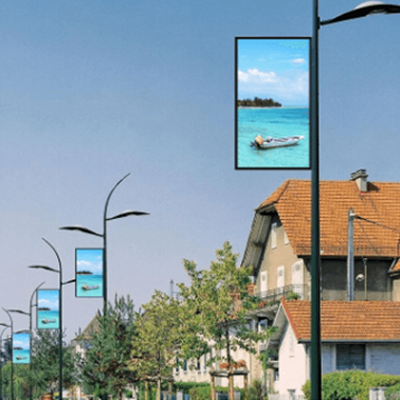 ポールサインIP67屋外ディスプレイ4000nits EKOADW2-EKAA TECHNOLOGY株式会社