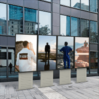 ショッピングモールの屋外デジタルサイネージ EKOADF16-EKAA TECHNOLOGY株式会社