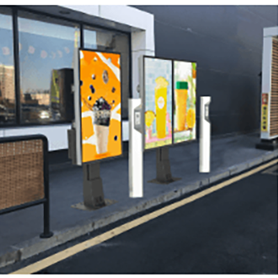 QSRDRIVER-THRUシステム屋外メニューボード屋外デジタルサイネージ EKOADF3-EKAA TECHNOLOGY株式会社