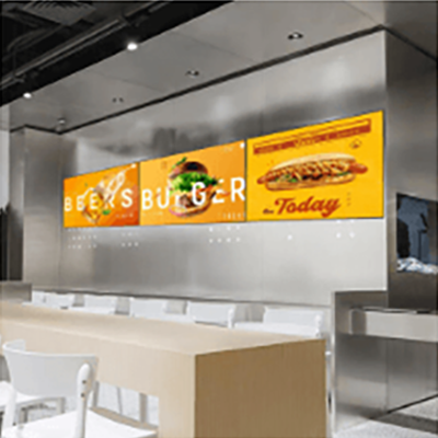 スリムデザインのデジタルサイネージメニューボード EKMB-EKAA TECHNOLOGY株式会社