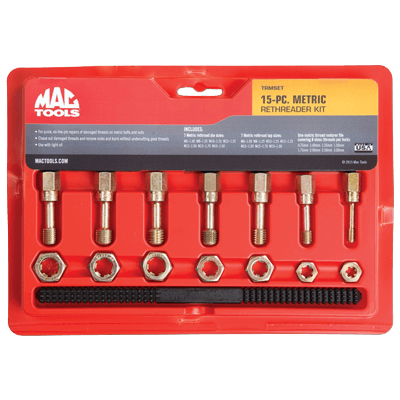 ハンドツール メトリックねじ山修正タップダイスヤスリセット 15Pc. TRMSET-マックメカニクスツールズ株式会社