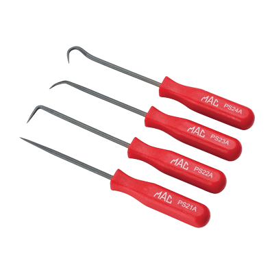 ハンドツール コンフォートグリップハンドルピックセット プラスティックトレイ入り 4Pc. PS4SA-マックメカニクスツールズ株式会社