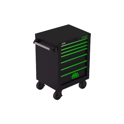 ツールストレージ 7ドロワー シングルバンク ロールキャビネット E2722-B-FBLG-マックメカニクスツールズ株式会社