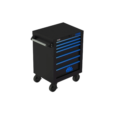 ツールストレージ 7ドロワー シングルバンク ロールキャビネット E2722-B-FBBL-マックメカニクスツールズ株式会社