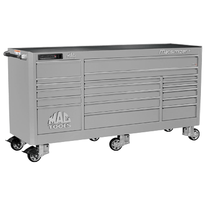 ツールストレージ 19ドロワー トリプルバンク ワークステーション J-M8827P-GY-マックメカニクスツールズ株式会社