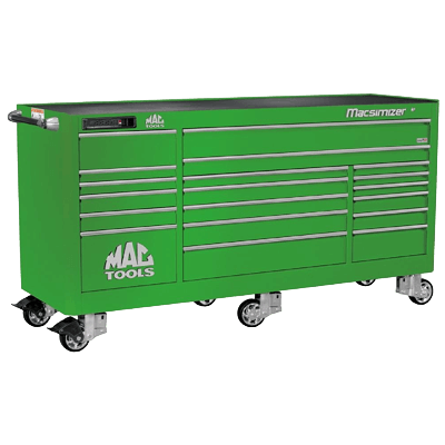 ツールストレージ 19ドロワー トリプルバンク ワークステーション J-M8827P-LG-マックメカニクスツールズ株式会社