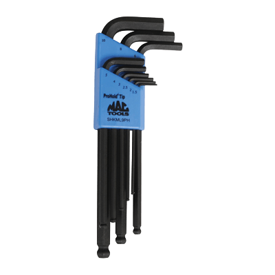メトリックプロホールドボールキー セット 9Pc. SHKML9PH-マックメカニクスツールズ株式会社