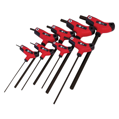 メトリックTハンドルヘックスキーセット 8Pc. SHKTM8PT-マックメカニクスツールズ株式会社