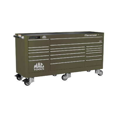 ツールストレージ 19ドロワー トリプルバンク ワークステーション J-M8827P-OG-マックメカニクスツールズ株式会社