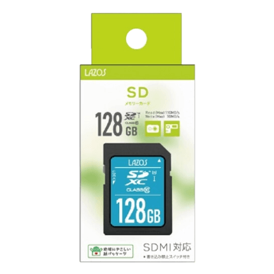 SDXCメモリーカード SDXC 128GB UHS-I U3 CLASS10 L-B128SDX10-U3-浜田電機株式会社