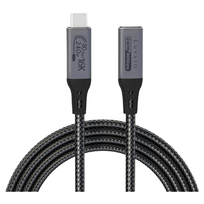 USB4 2.0 Gen4/Thunderbolt5 USB-C to C オスメス ケーブル 240W/両方向伝導80Gbps-浜田電機株式会社