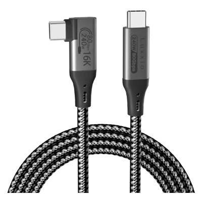 USB4 2.0 Gen4/Thunderbolt5 USB-C to Cケーブル 240W/両方向伝導80Gbps 16K60Hz L型-浜田電機株式会社