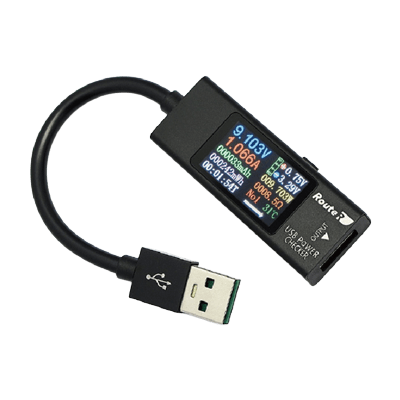 出力OFFタイマー機能搭載 QC3.0対応 メタル筐体 USB簡易電圧・電流チェッカー 多機能カラー表示 RT-USBVAC8QC-浜田電機株式会社