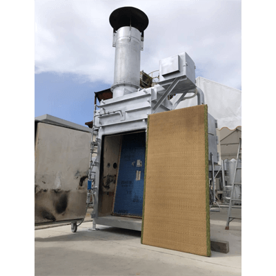 廃畳をカットせずに丸ごと、クリーンかつローコストで焼却 タタミメーサー TG-T49-株式会社トマス技術研究所