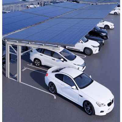 太陽光架台・ソーラーカーポート POGERO-C 6台用-株式会社タカミヤ