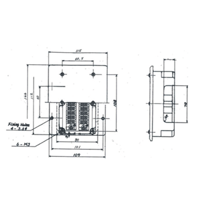 船用 非防水形多目的埋込形ジョイントボックス7T〜20T-大阪電機工業株式会社