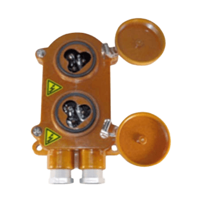 船用レセプタクル 防水型レセプタクル 3Pスイッチ無×2連M形-大阪電機工業株式会社