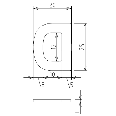 船舶電線用バンドバックル D型バックル-大阪電機工業株式会社
