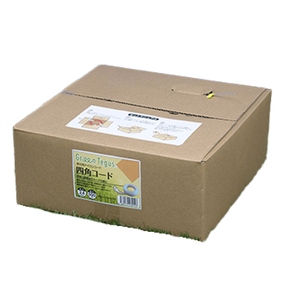 四角い断面はシャープで鋭い 長尺500m巻 四角コード 2.4mm×500m GT24SN-500-グリーンテグス株式会社