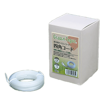 四角い断面はシャープで鋭い 紙パック (FSC認証紙) 四角コード 2.4mm×12m_5巻入 GT24SN-125-グリーンテグス株式会社