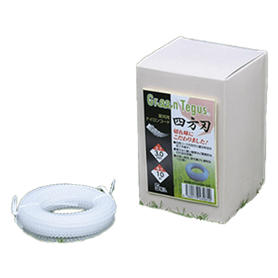 草刈り用ナイロンコード 紙パック (FSC認証紙) 四方刃 3.0mm×10m_5巻入 GT30SHB-105-グリーンテグス株式会社