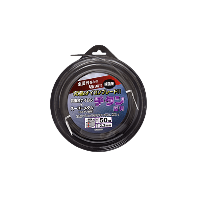 ナイロンコード 四角 チタン入り 2.2mm×50m SC22SG-50T-三洋テグス株式会社