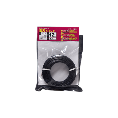 ナイロンコード 鋸刃 (のこ) 型 2.7mm×12m SC27NOK-12-三洋テグス株式会社