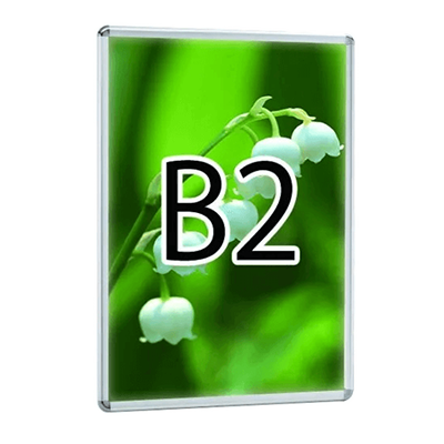 壁面・卓上サイン PGライトLEDスリム32R (屋内用) B2シルバー TSK-PG-32RLED-B2C (N)-常磐精工株式会社