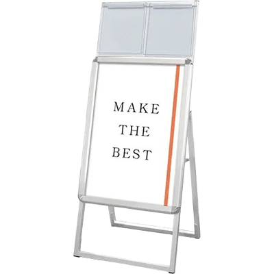 ポスターグリップスタンド看板 カタログケース付-常磐精工株式会社