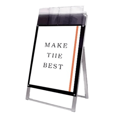 ポスター用スタンド看板 パンフレットケース付-常磐精工株式会社