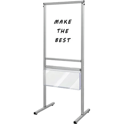 マーカースタンド スマートメッセージスタンド ホワイトボード カタログケース付-常磐精工株式会社