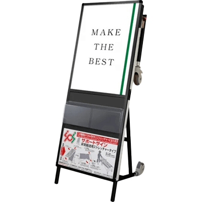 フェーズフリースタンド ブラックサポートサインニューストレッチャー アクリルカバー BSPS-NTANKA-AC-常磐精工株式会社