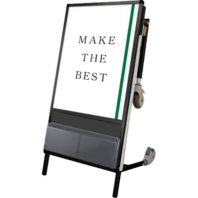 フェーズフリースタンド サポートサインショートストレッチャー アクリルカバー (下部カタログケース) BSPS-STANKA-ACKC-常磐精工株式会社