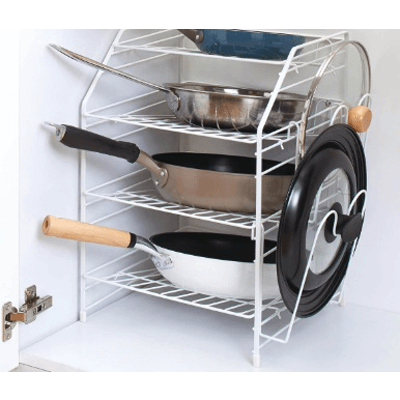 ファビエ シンク下フライパンラック4段-オクムラ株式会社