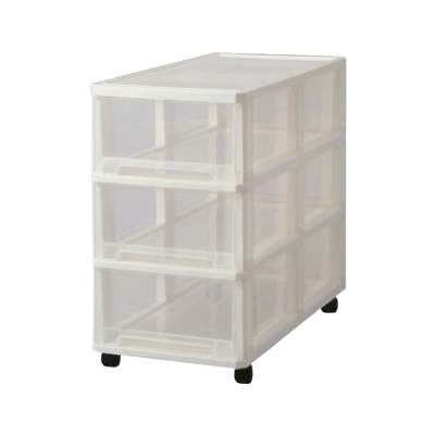 押入れ収納・クローゼット収納 ビュートケース 3段-オクムラ株式会社