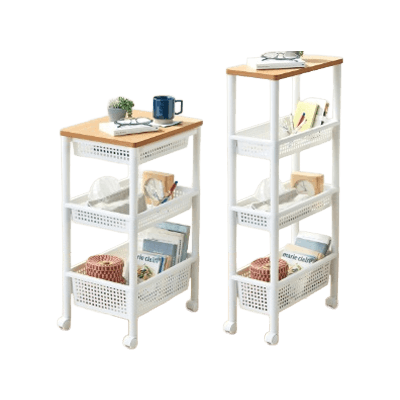 収納ボックス/収納ケース ウッドトップワゴン-オクムラ株式会社