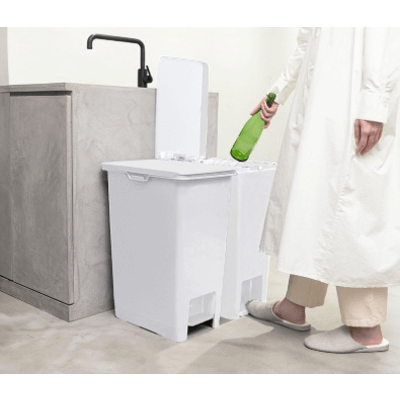 ゴミ箱・ダストボックス ホワイトラッシュ ペダルペール-オクムラ株式会社