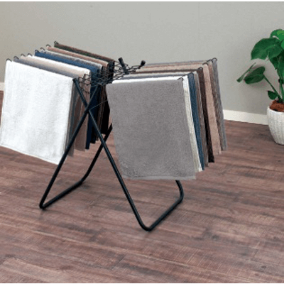 洗濯物干し ポーリッシュ ブラック物干し タオルハンガースタンド PSBK-01-オクムラ株式会社