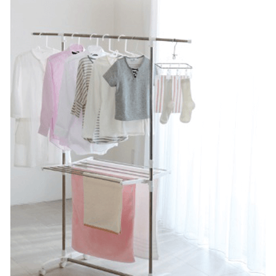 洗濯物干し ポーリッシュ 伸縮式室内物干しH型 PS-02-オクムラ株式会社