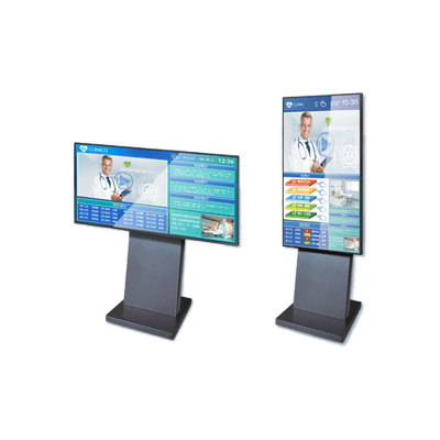 700カンデラ高輝度タイプ デジタルサイネージ＋自立型スタンドセット 43SH7-工人舎デザイン株式会社