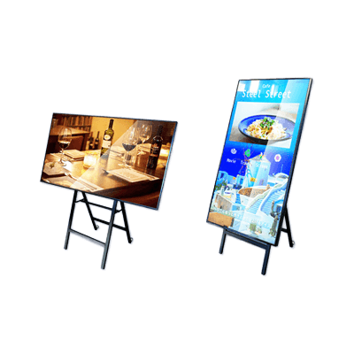 700カンデラ高輝度タイプ デジタルサイネージ＋イーゼルスタンドセット 43SH5-工人舎デザイン株式会社