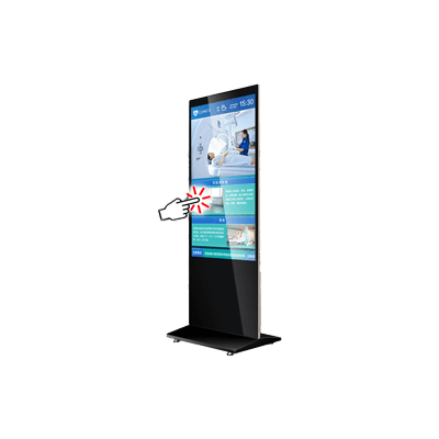 タッチコンテンツ作成ソフト付自立型デジタルサイネージ (静電容量式タッチパネル) 55LHCS-工人舎デザイン株式会社