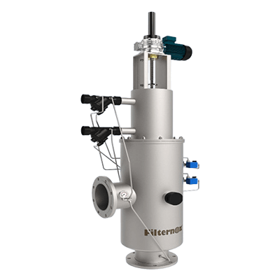 粗目スクリーンと細目フィルターを一体化したろ過装置 フィルターノックス新モデル デュアル自動洗浄スクリーンフィルター SPT-WBV-MR型-日本インカ株式会社