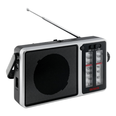 LEDライト内蔵で災害時にも安心 パワフル長時間再生AM/FMシンプルラジオ aiwa audio -G PHR2 GAA4-PHR0002-アイワマーケティングジャパン株式会社