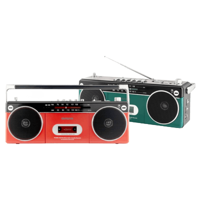 ファッショナブルな横長ダブルスピーカーラジカセ aiwa audio -G RCP2 GAA4-RCP0002-アイワマーケティングジャパン株式会社