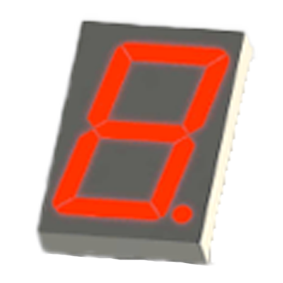 7セグメント 単体 保護抵抗なし HBL-S056-ハービー電子株式会社