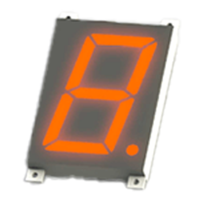 7セグメント 単体 保護抵抗内蔵 HBL-S098CX■12V-ハービー電子株式会社