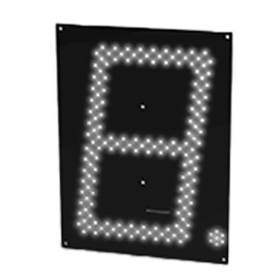 7セグメント 単体 保護抵抗内蔵 HBL-S200CHPG (CW) 24V-ハービー電子株式会社