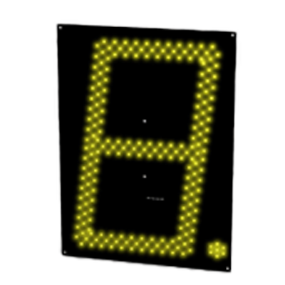 7セグメント 単体 保護抵抗内蔵 HBL-S300CHRX (YA,WO) 24V-ハービー電子株式会社